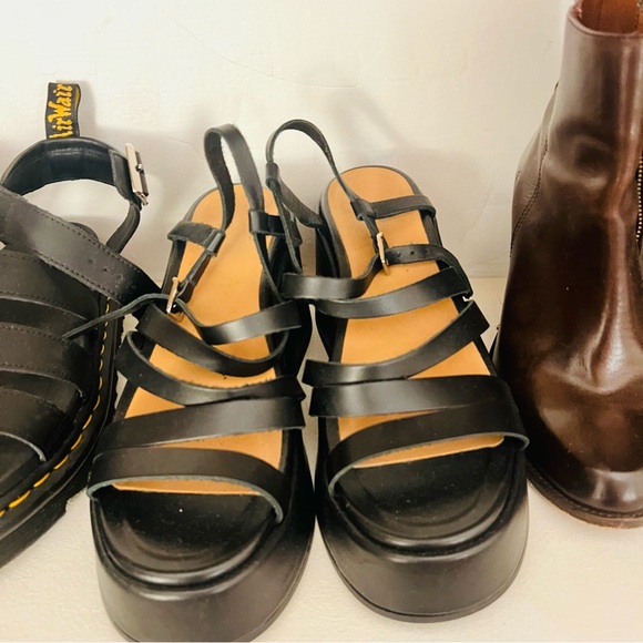 Ganni leather strappy sandals black - Picture 2 of 5